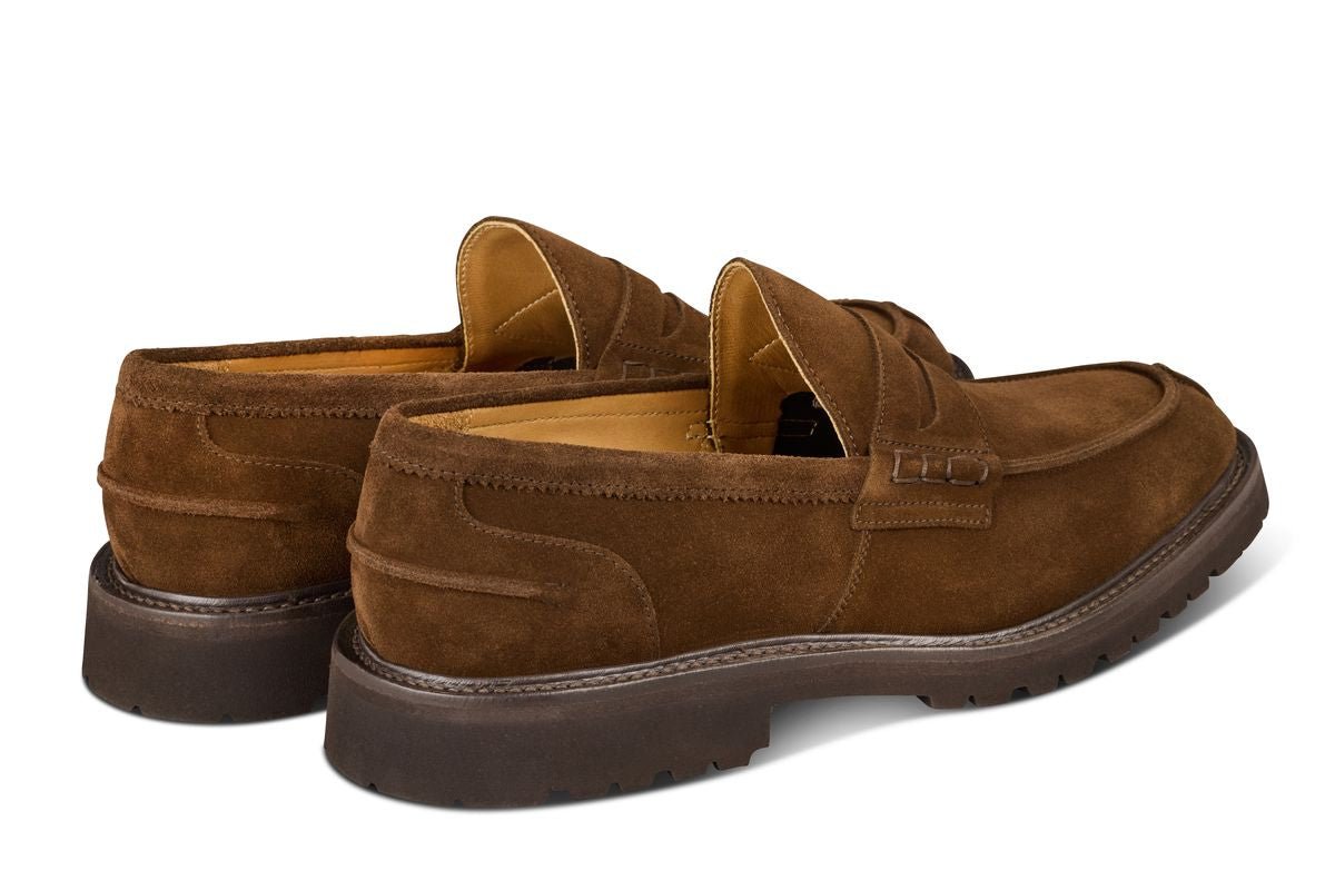 James Penny Loafer - Chocolate Repello Suede