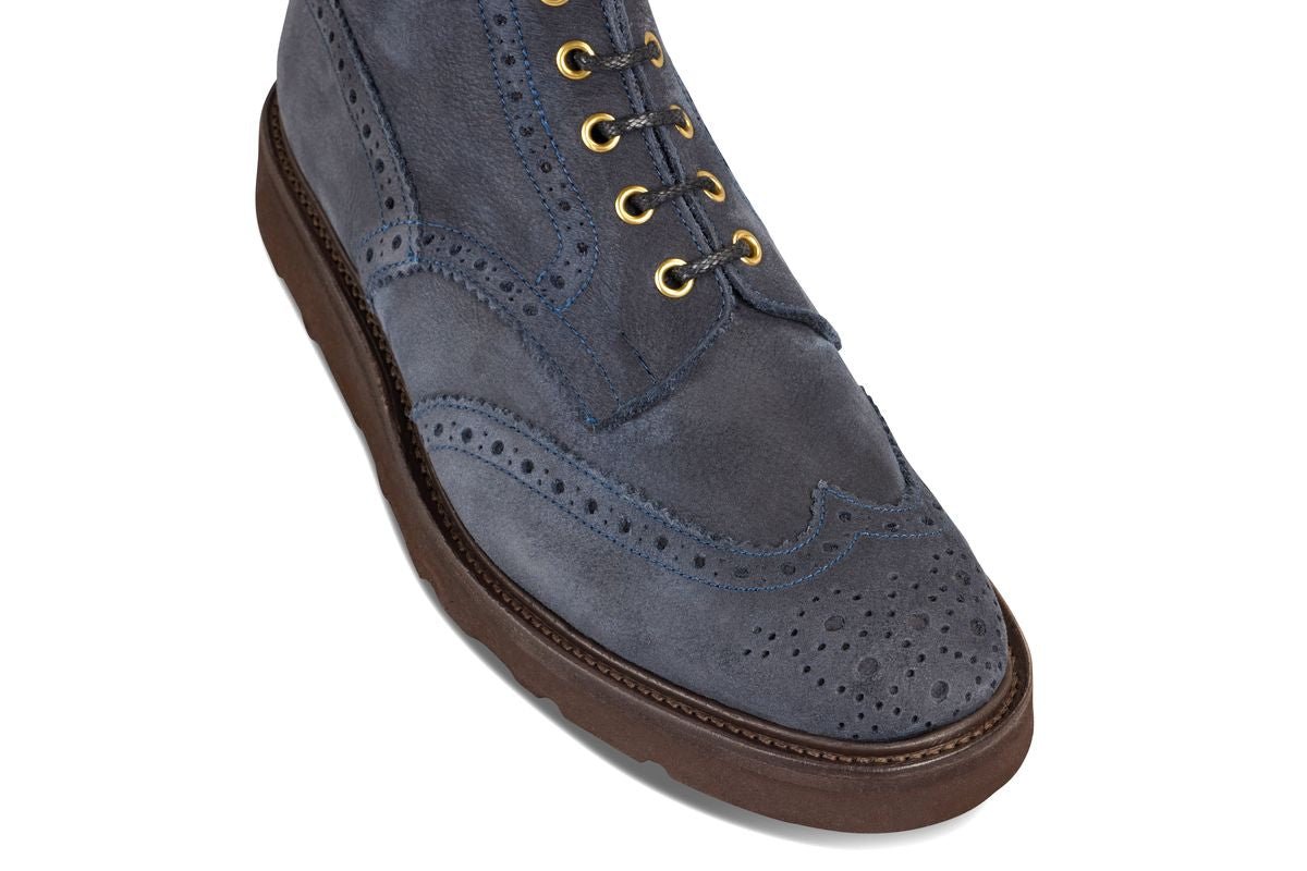 Jimmy Country Boot - Navy Olivvia Nubuck