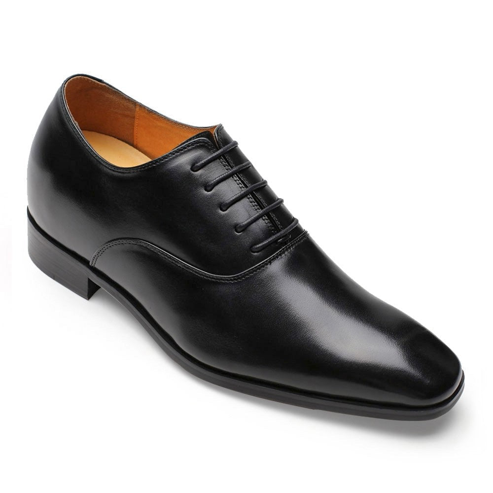 7 CM / 2.76 Inches CMR CHAMARIPA Glossy Elevator Tuxedo Shoes Patent Leather High Increase Shoes