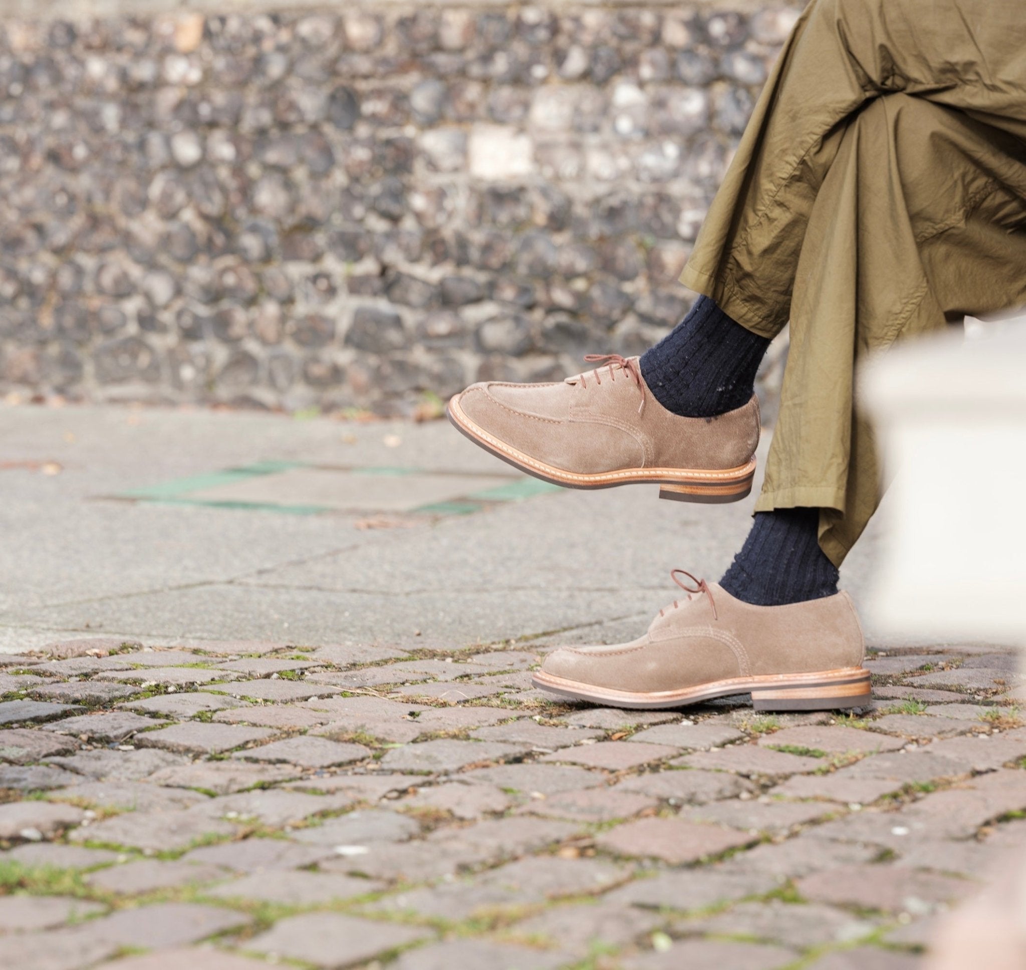 Kilsby Derby Shoe - Visone Repello Suede