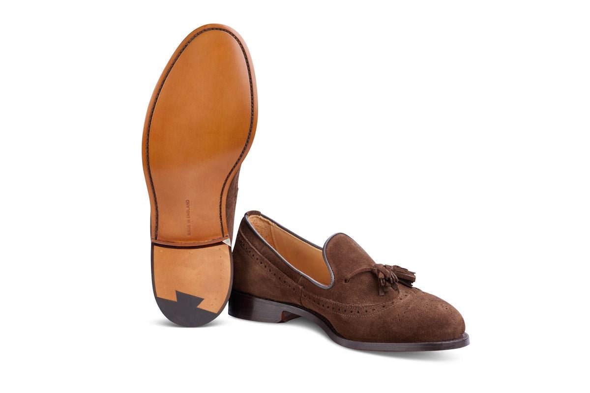 Leydon Tassel Loafer - Chocolate Repello Suede