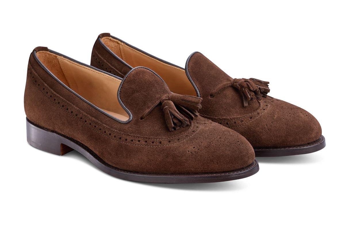 Leydon Tassel Loafer - Chocolate Repello Suede