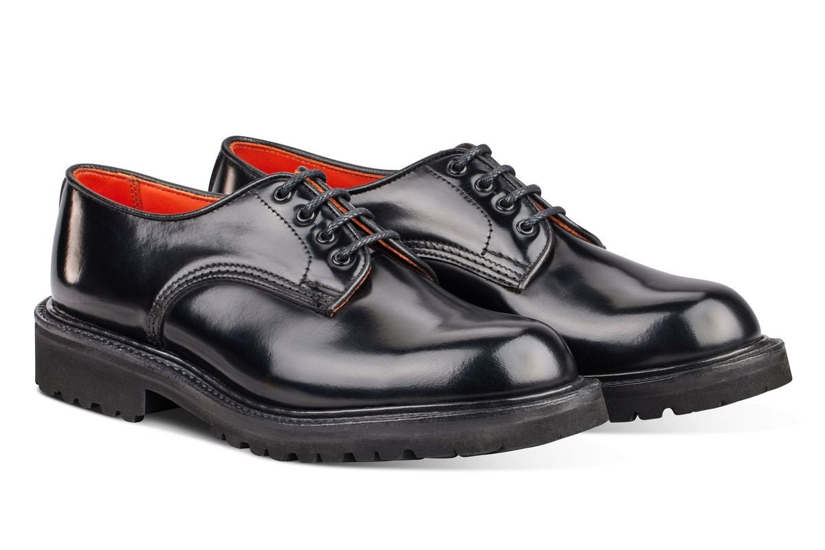 Linda Derby Tramper Shoe - Black Bookbinder