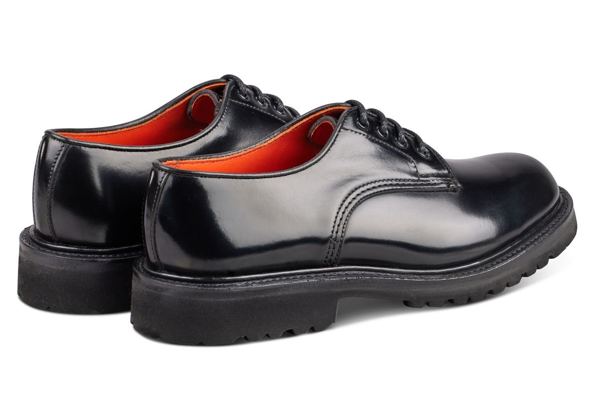 Linda Derby Tramper Shoe - Black Bookbinder
