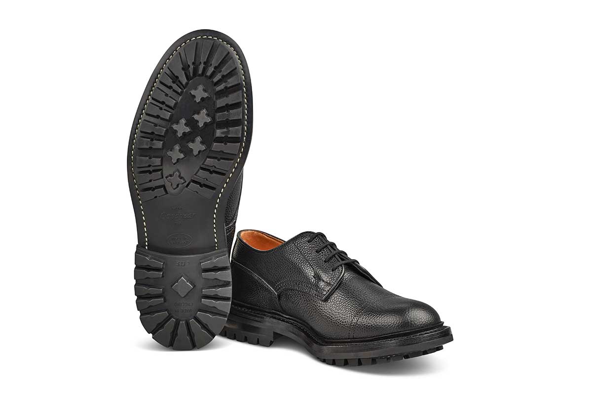Matlock Country Shoe - Black Scotch Grain (6 Fitting)