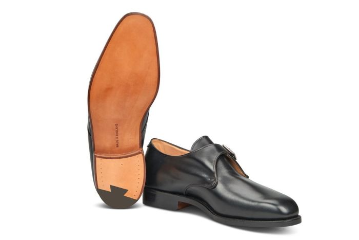 Mayfair Single Buckle Monk Shoe - Black
