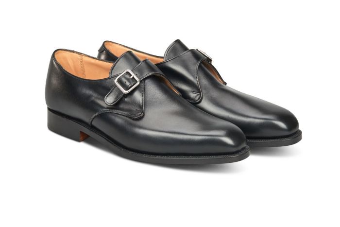 Mayfair Single Buckle Monk Shoe - Black