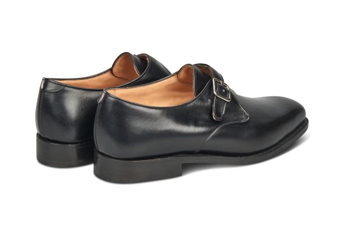 Mayfair Single Buckle Monk Shoe - Black