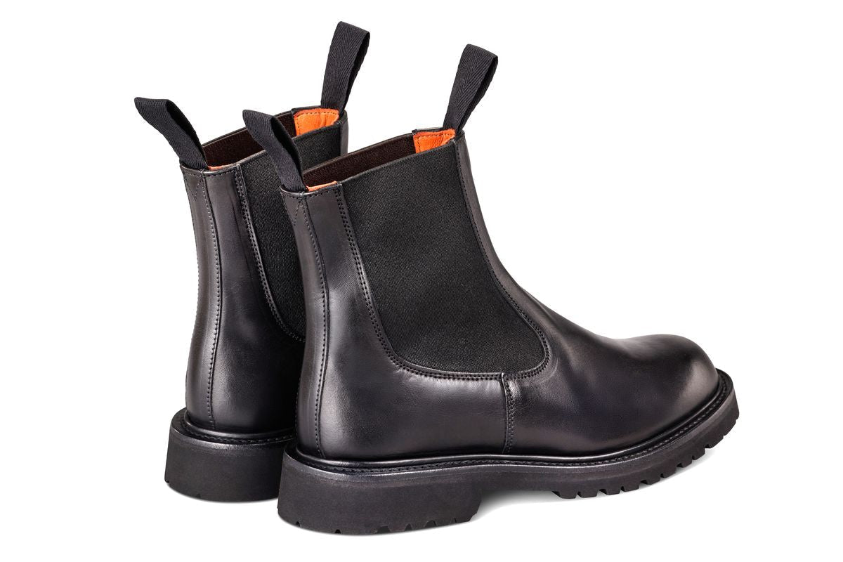 Paula Chelsea Boot - Black Ecopel