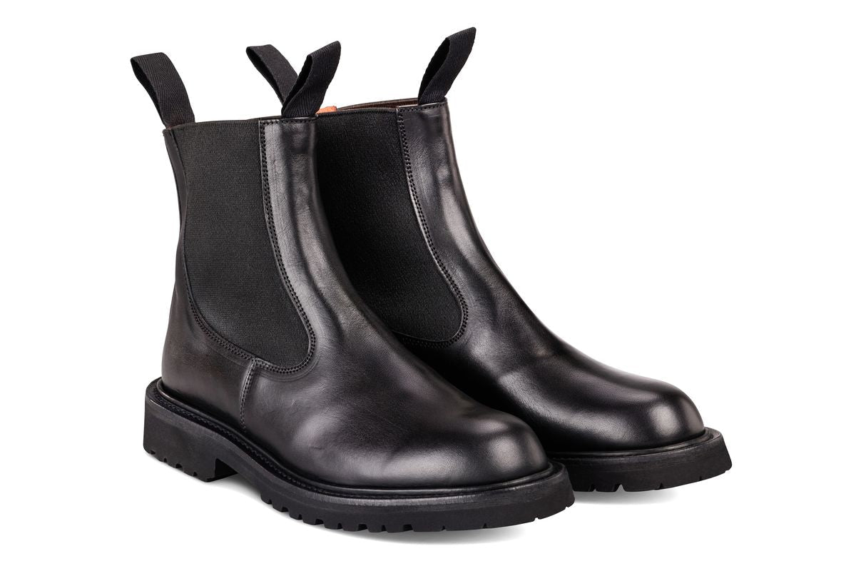 Paula Chelsea Boot - Black Ecopel