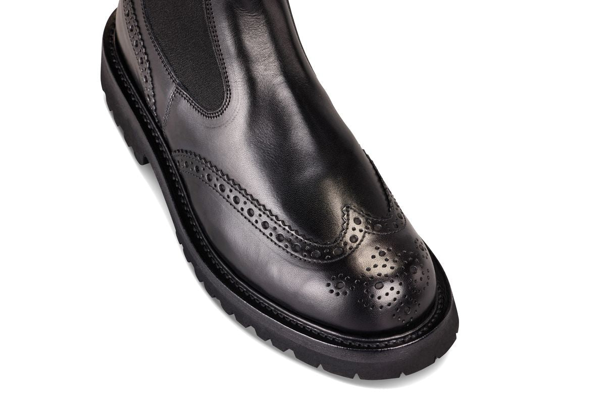 Silvia Country Dealer Boot - Black Ecopel