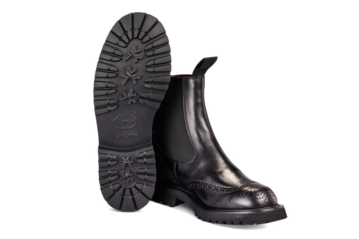Silvia Country Dealer Boot - Black Ecopel