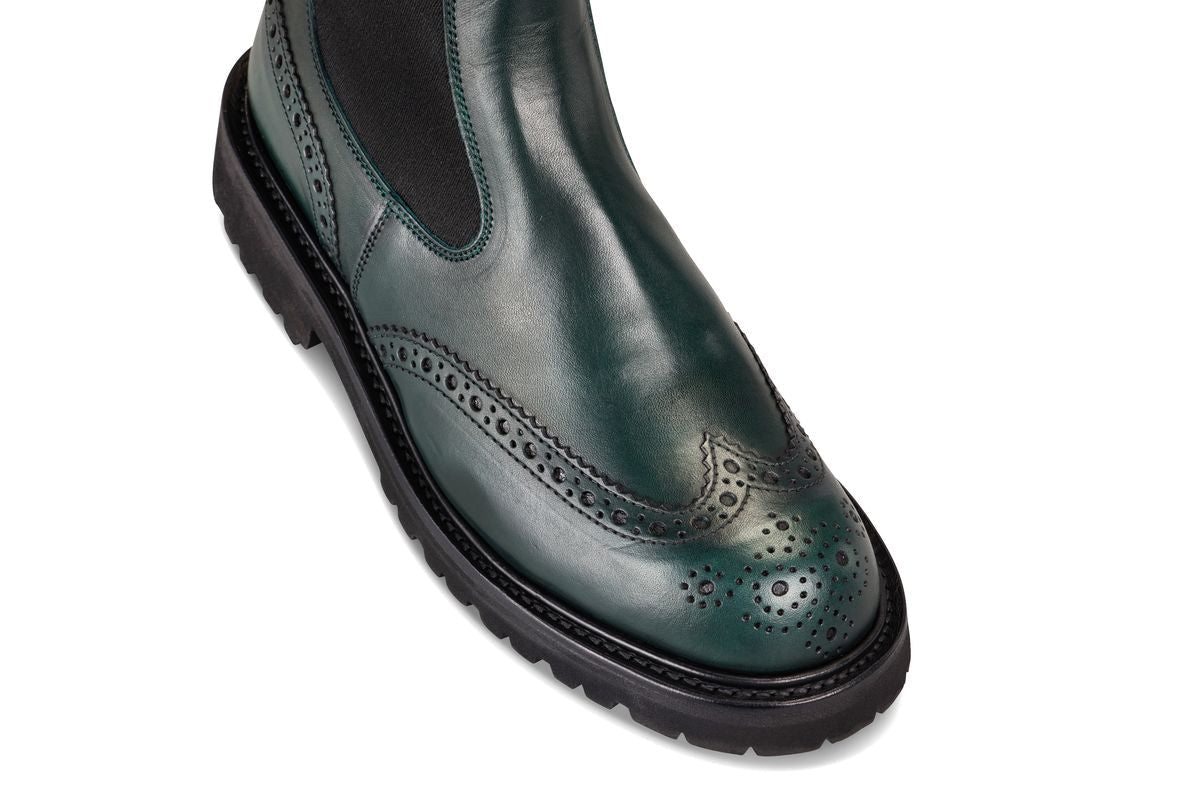 Silvia Country Dealer Boot - Green Ecopel