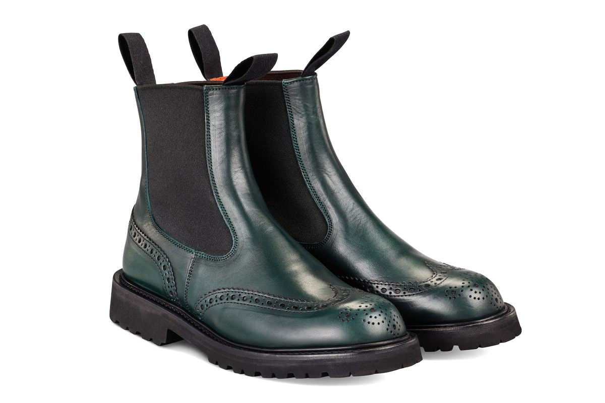 Silvia Country Dealer Boot - Green Ecopel