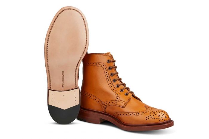 Stephy Brogue Boot - ACORN ANTIQUE