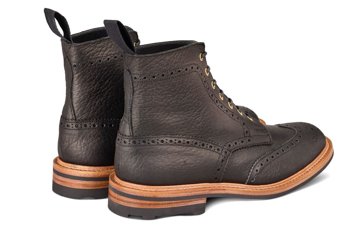 Stow Country Boot - Black Buffalo (Tricker's Exclusive)