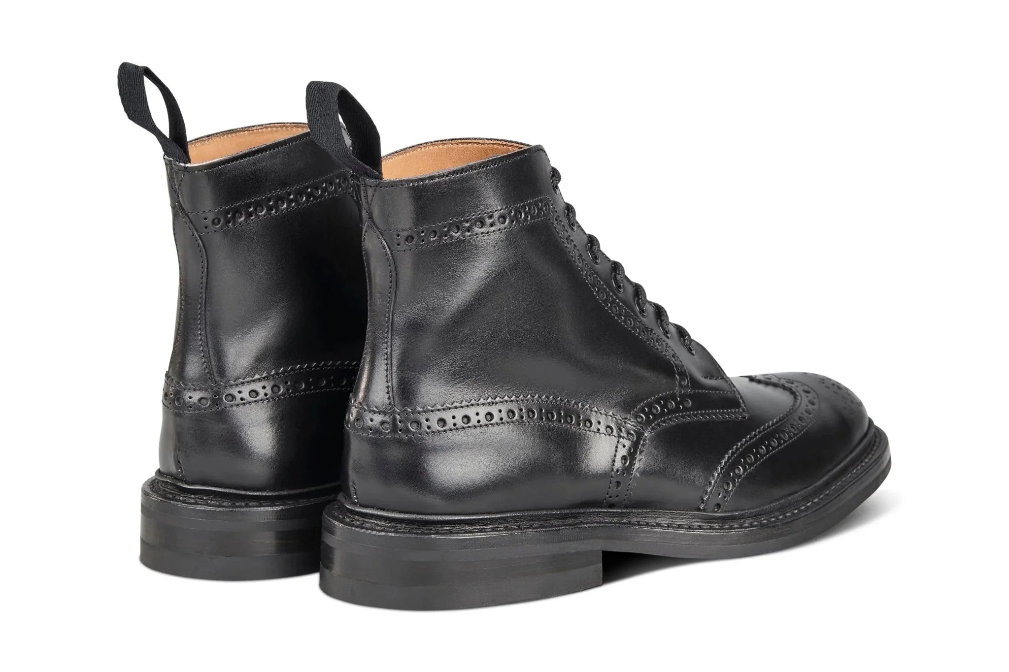 STOW COUNTRY BOOT - BLACK CALF (6 FITTING)