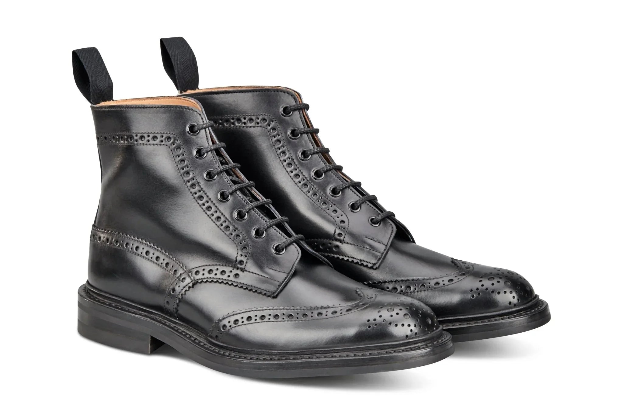 STOW COUNTRY BOOT - BLACK CALF (6 FITTING)