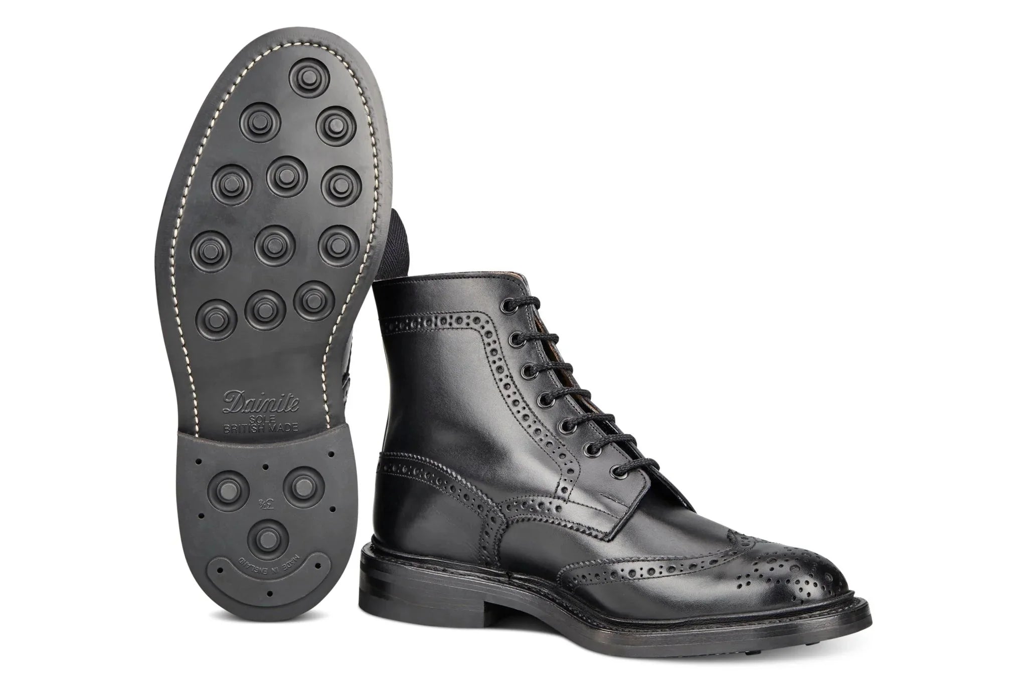 STOW COUNTRY BOOT - BLACK CALF (6 FITTING)
