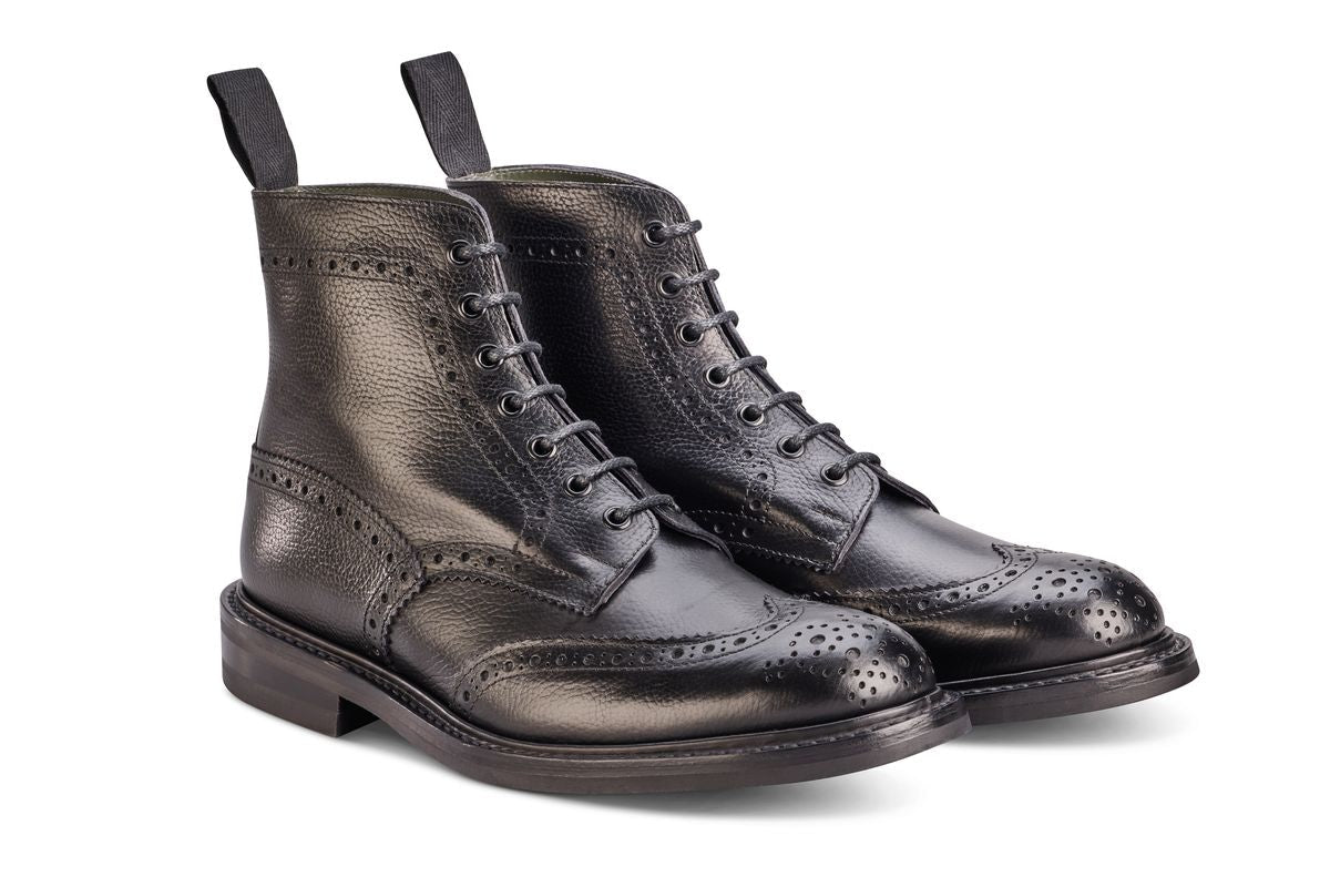 Stow Country Boot - Black Llama