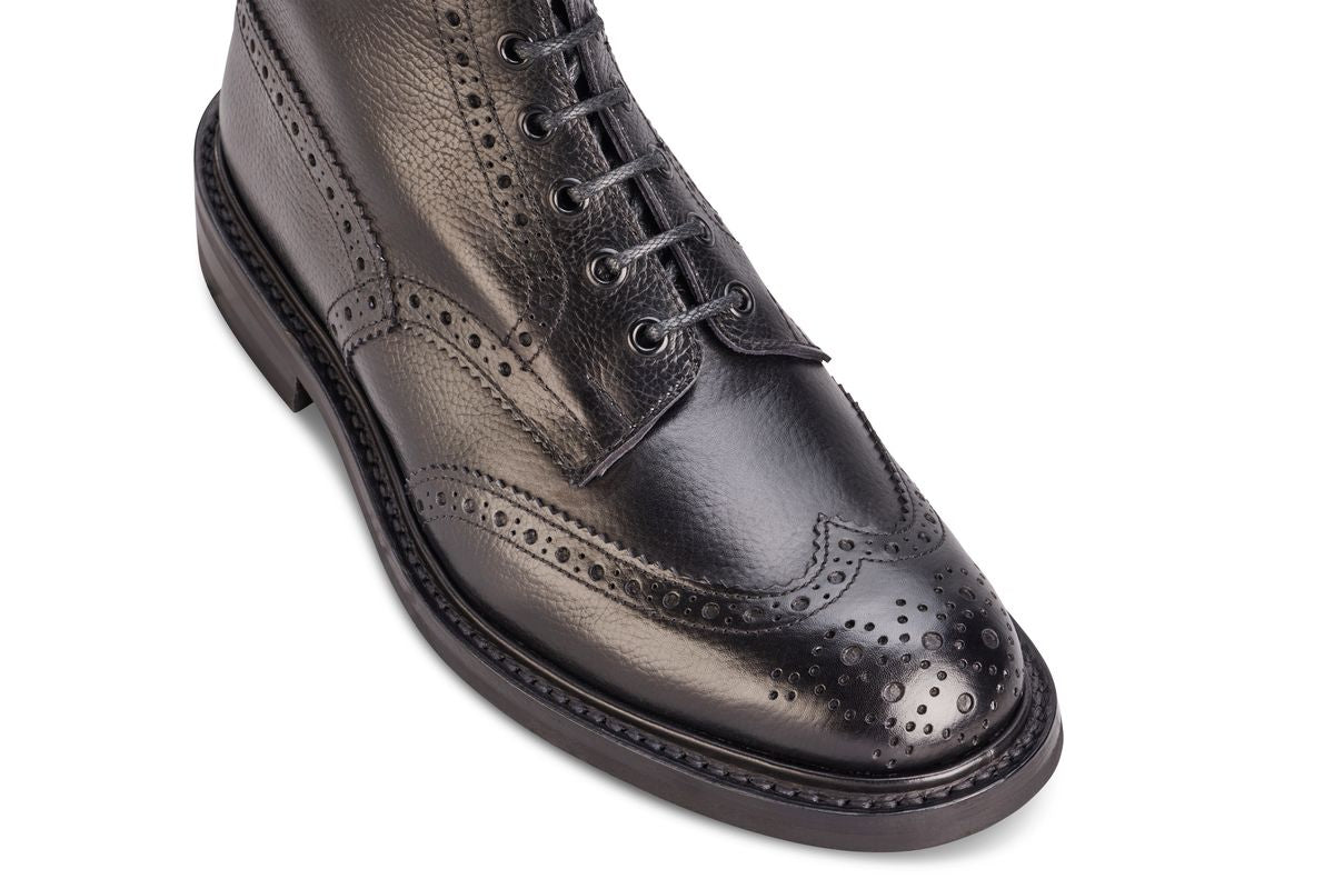 Stow Country Boot - Black Llama