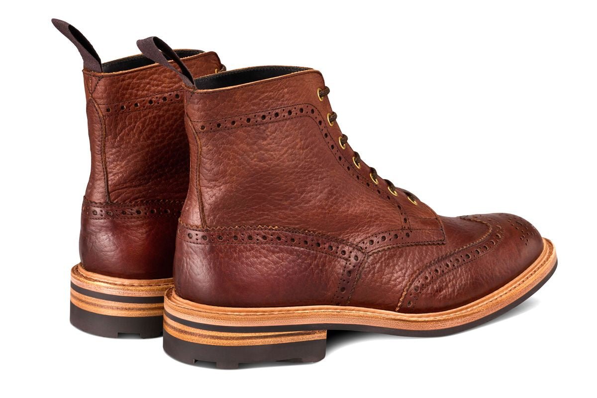 Stow Country Boot - Brown Buffalo (Tricker's Exclusive)