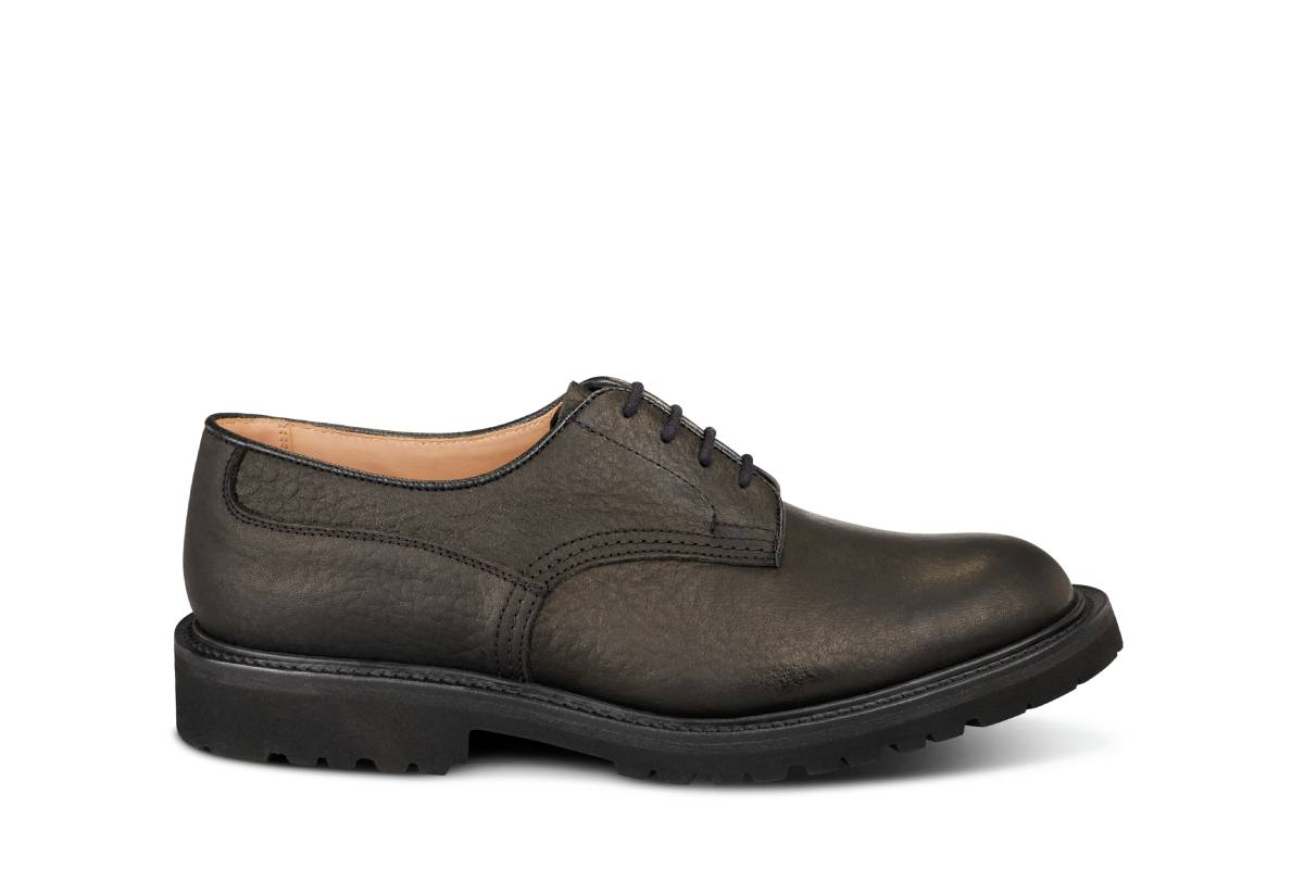 Woodstock Plain Derby Country Shoe - Black Buffalo