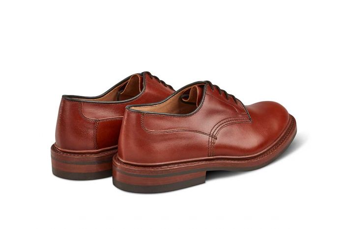 Woodstock Plain Derby Shoe - Marron Antique