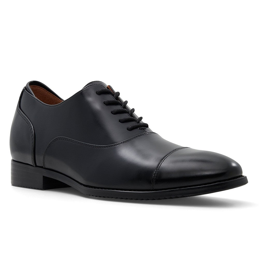7 CM/2.76 Inches CMR CHAMARIPA Black Vegan Oxford Dress Shoes for Men