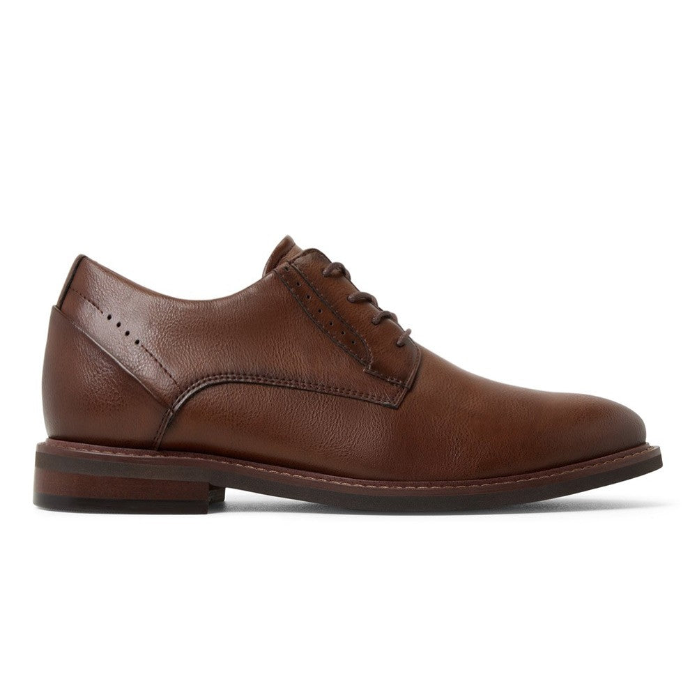 7 CM/2.76 Inches CMR CHAMARIPA  Men’s Cognac Vegan Leather Elevator Dress Shoes