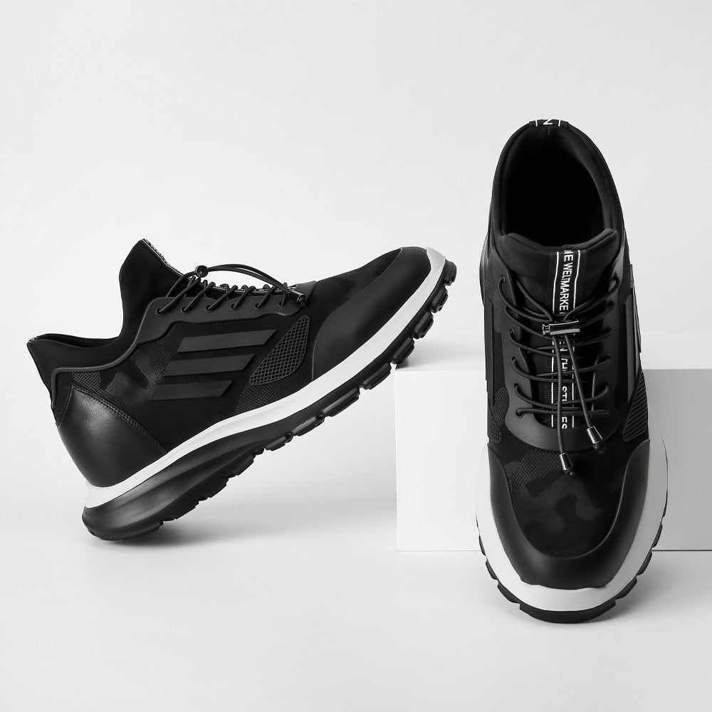 7 CM / 2.76 Inches CMR CHAMARIPA Hidden Heel Sneakers Shoes Men Taller Sports Shoes