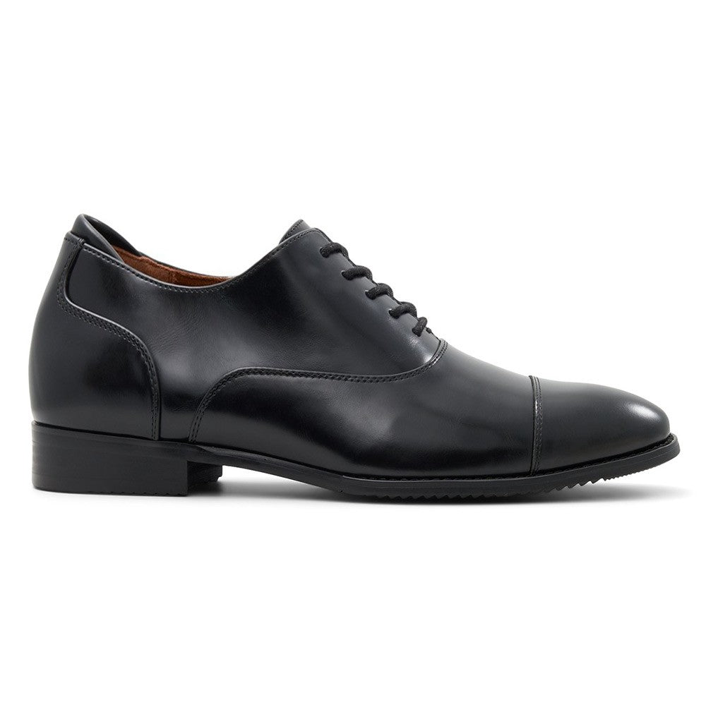 7 CM/2.76 Inches CMR CHAMARIPA Black Vegan Oxford Dress Shoes for Men