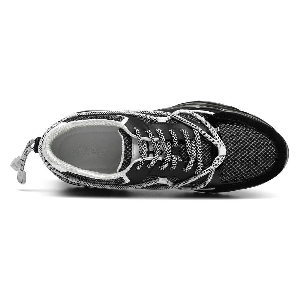 7 CM/2.76 Inches CMR CHAMARIPA Men's Height Increasing Casual Sneakers - Handcrafted Breathable Design