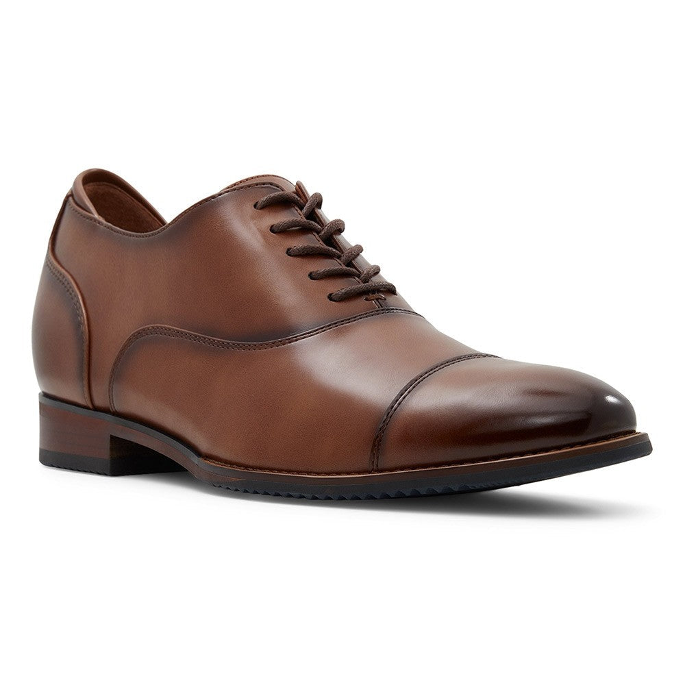 7 CM/2.76 Inches CMR CHAMARIPA Men’s Height-Increasing Oxford Shoes – Cognac Leather | 7CM Taller