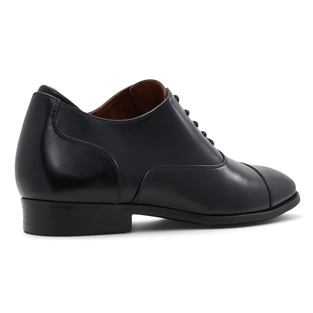 7 CM/2.76 Inches CMR CHAMARIPA Black Vegan Oxford Dress Shoes for Men