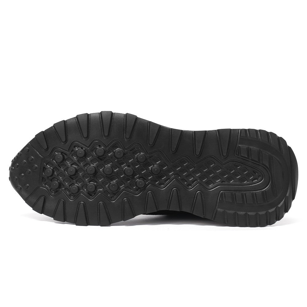 6 CM/2.36 Inches CMR CHAMARIPA Men's Black Knit Elevator Sneakers