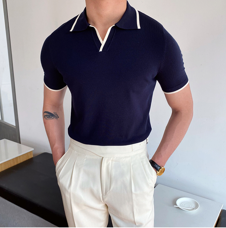 Yacht Belmont Weekend Contrast Piping Polo