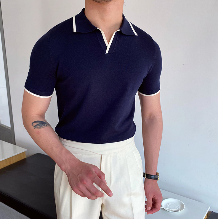 Yacht Belmont Weekend Contrast Piping Polo