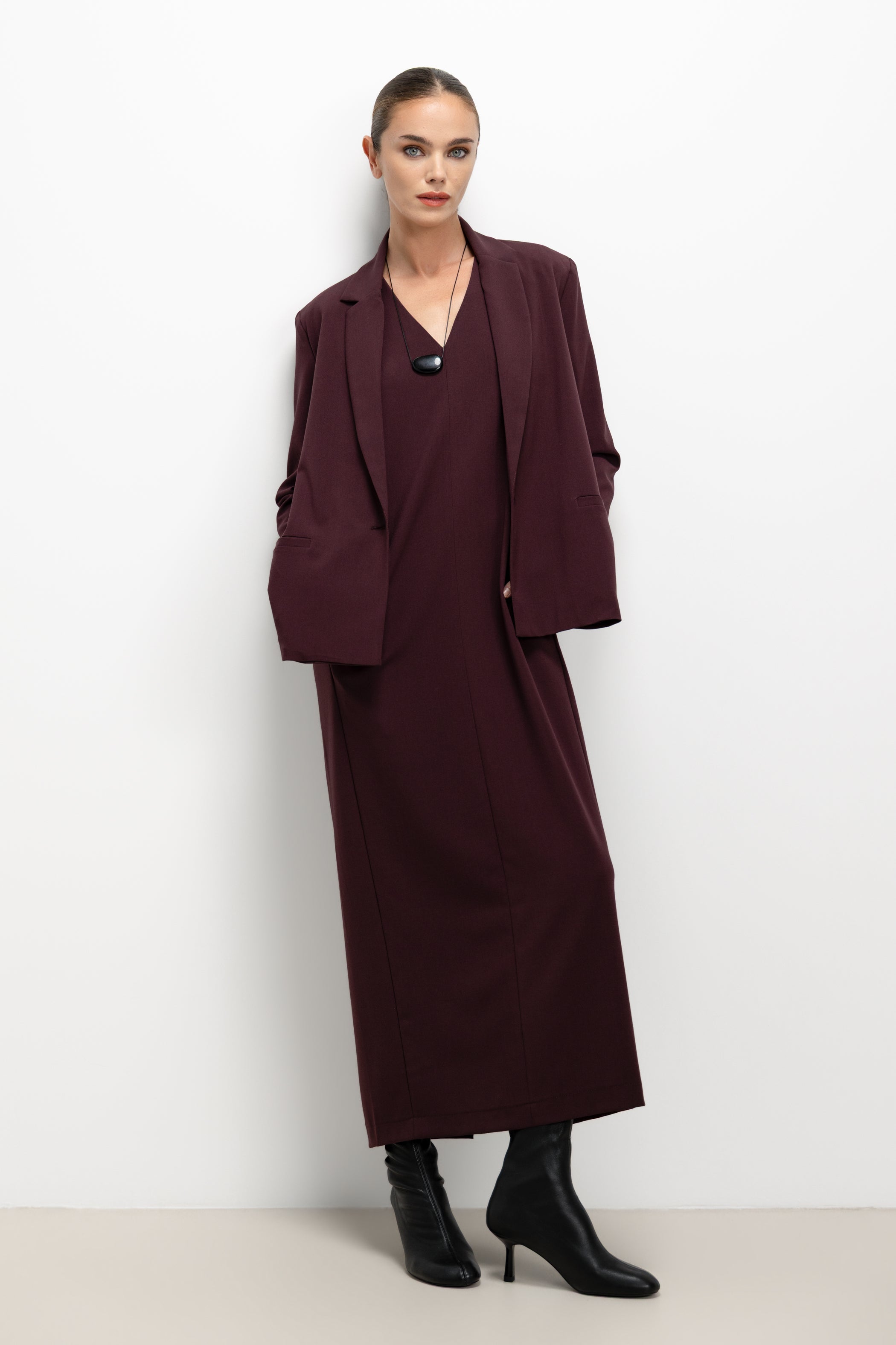 Neve Dress | Burgundy