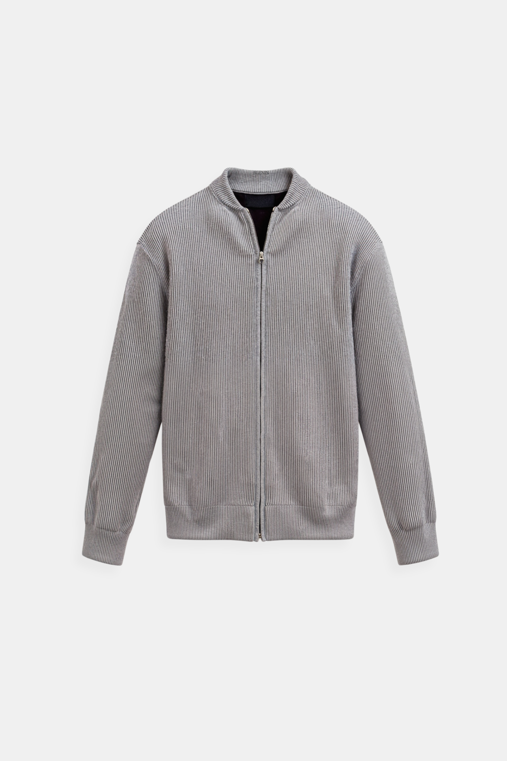 Cavallo Solid Knitted Crew Neck Cardigan