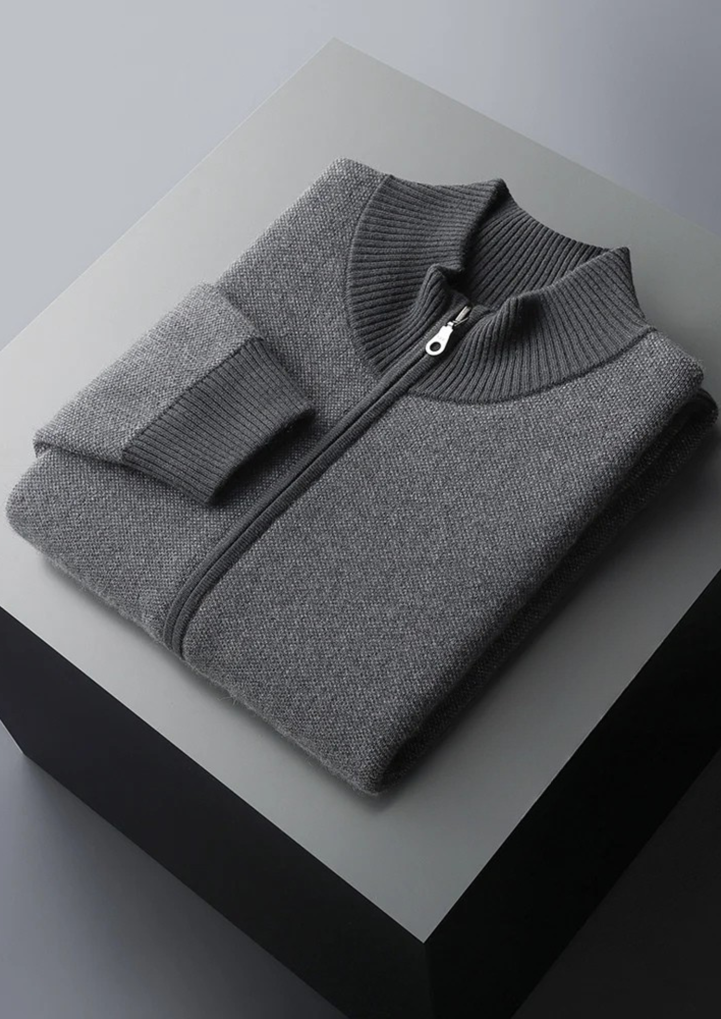 Cavallo Cashmere Jacquard Zip Cardigan