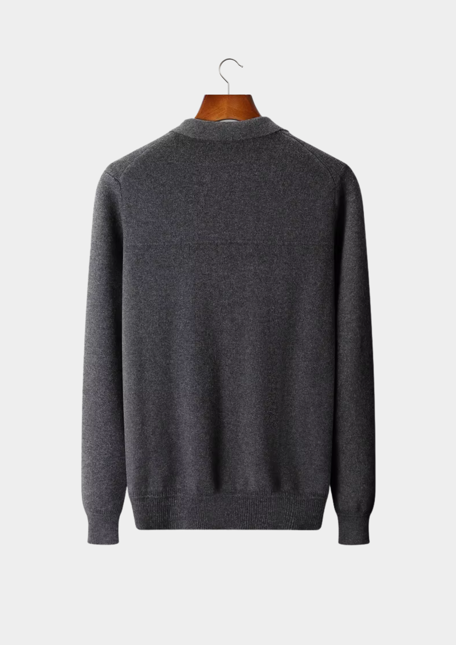 Cavallo Wool Ribbed Polo Cardigan