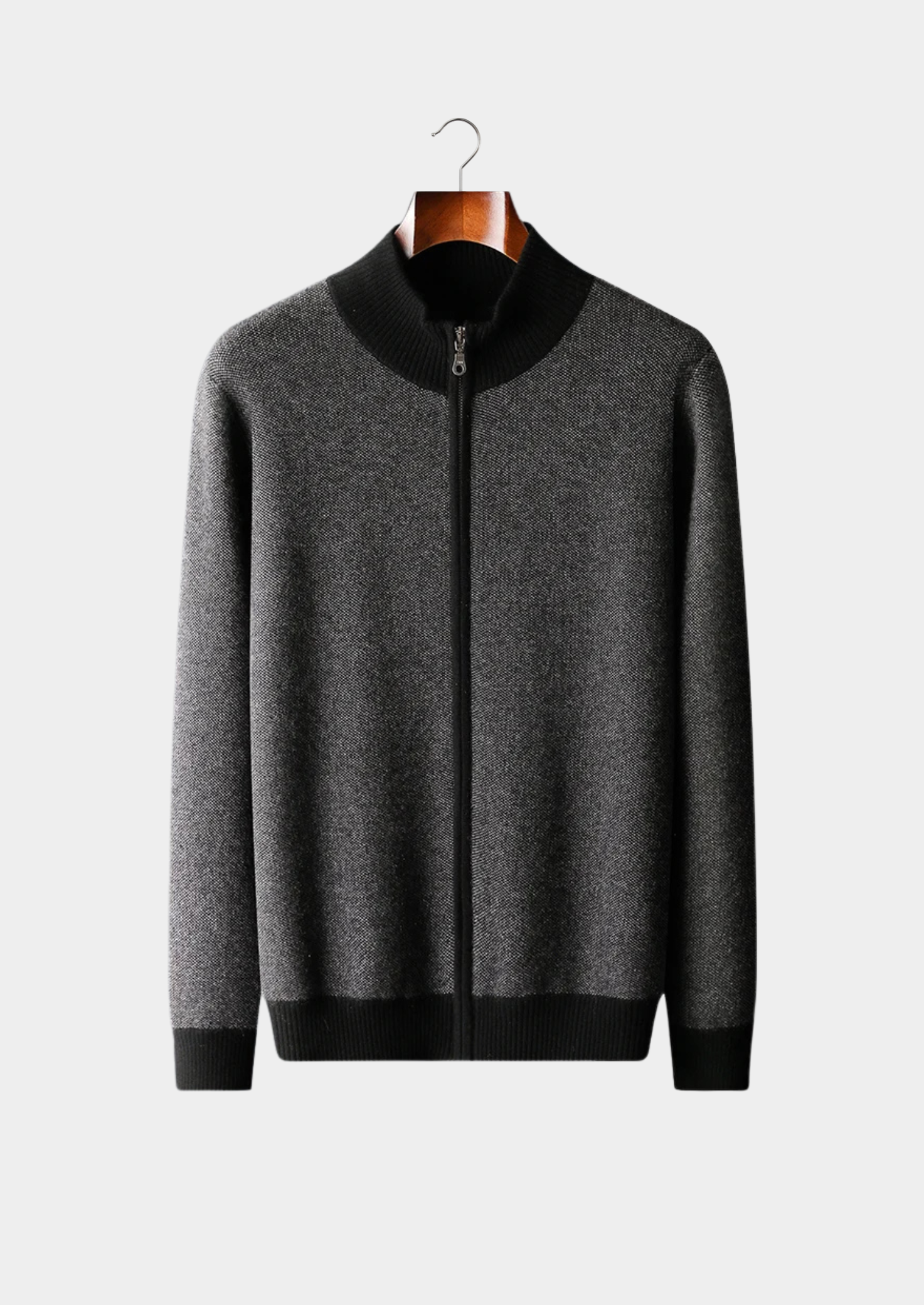 Cavallo Cashmere Jacquard Zip Cardigan