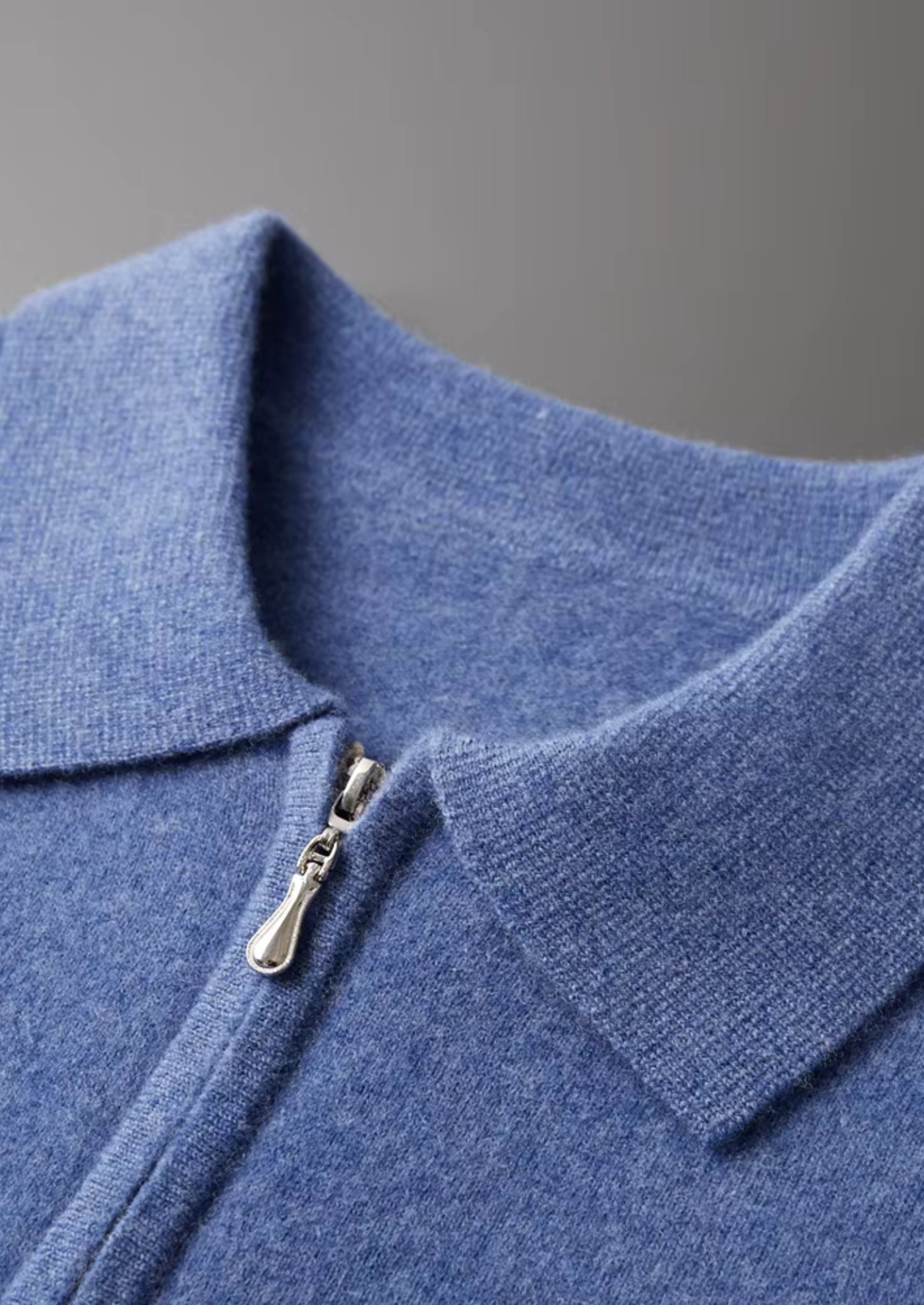 CAVALLOWOOL HALF ZIP POLO