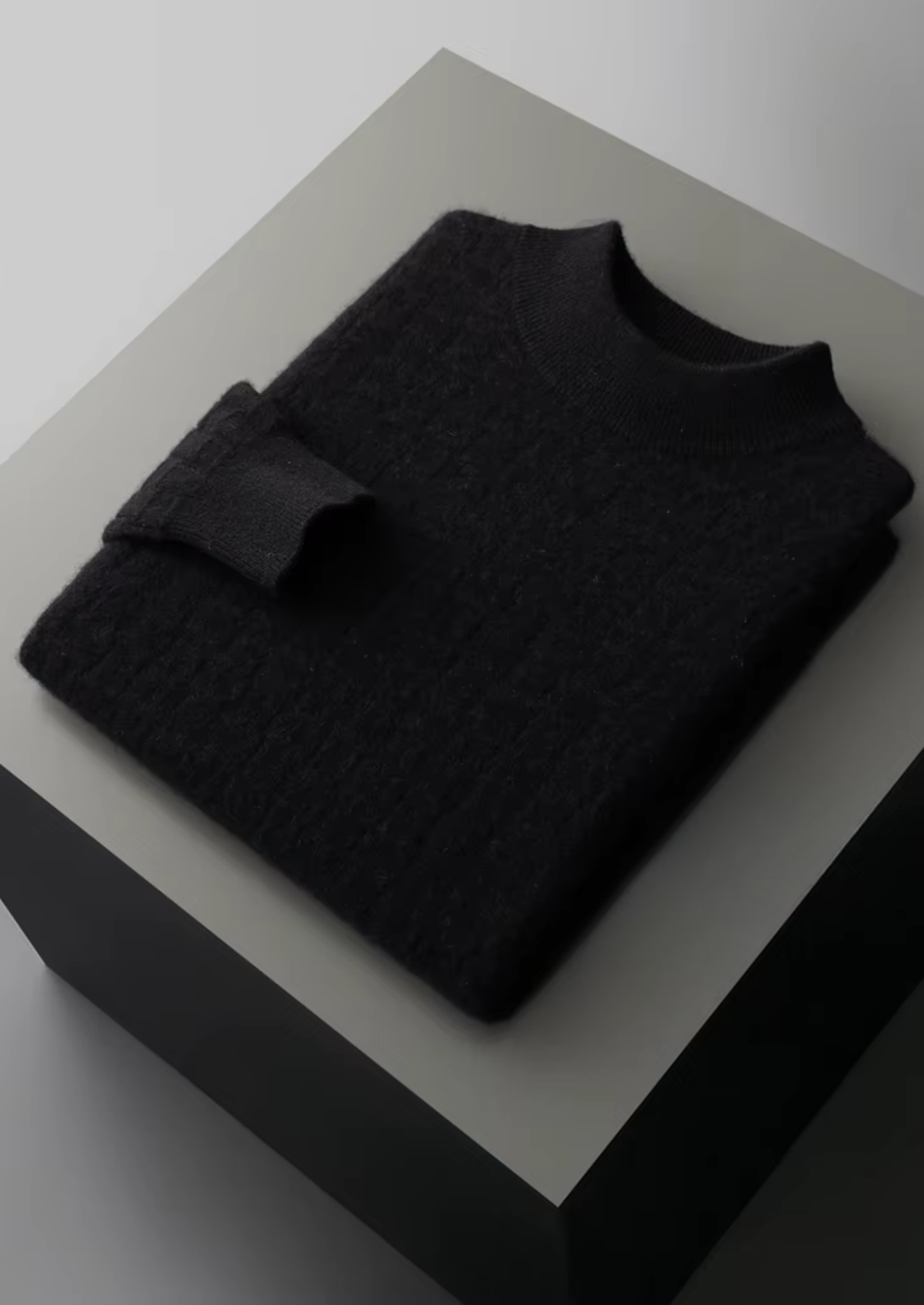 Cavallo  WOOL TEXTURED MOCKNECK