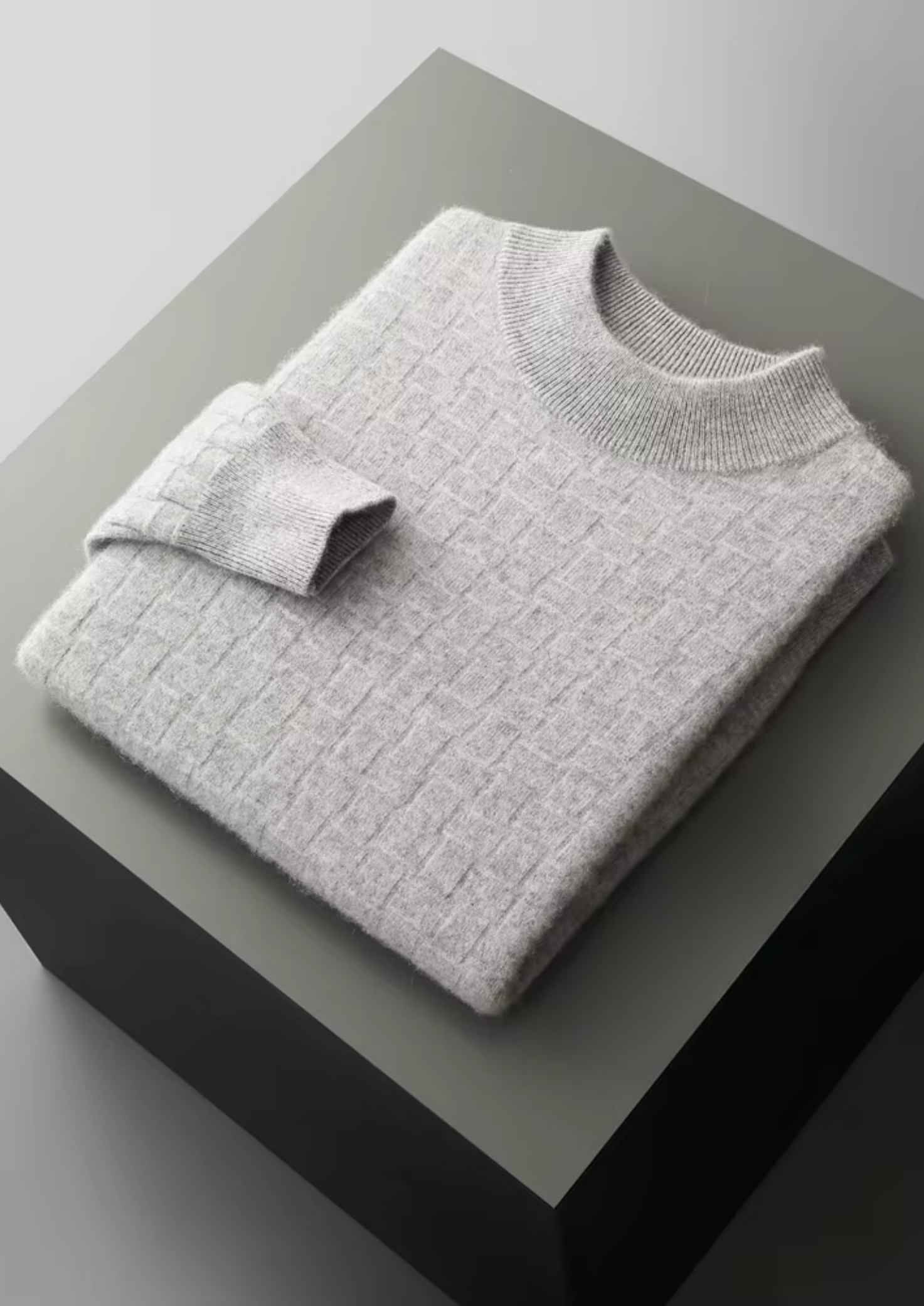 Cavallo  WOOL TEXTURED MOCKNECK