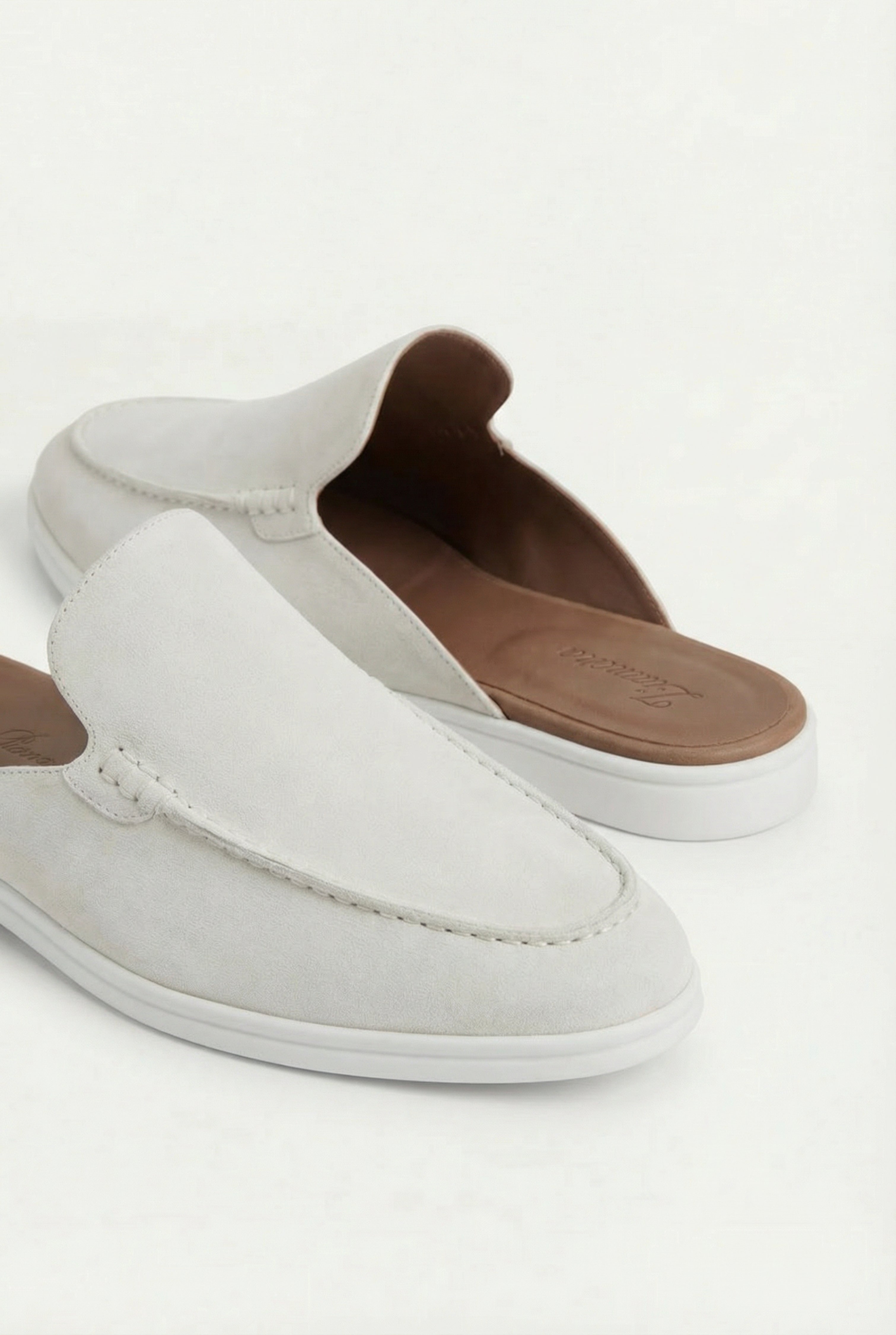Yacht Suède Mule White