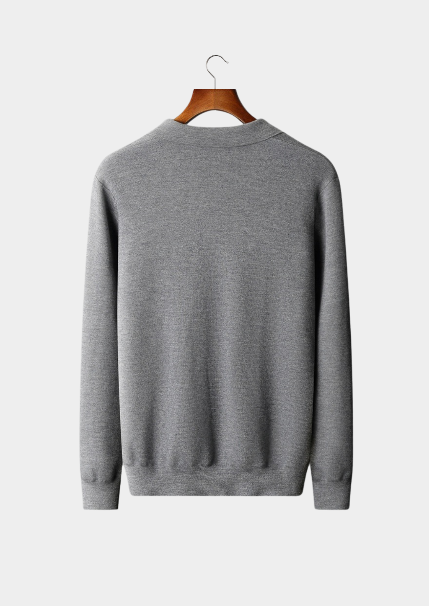 CASHMERE BUTTONLESS SWEATER POLO