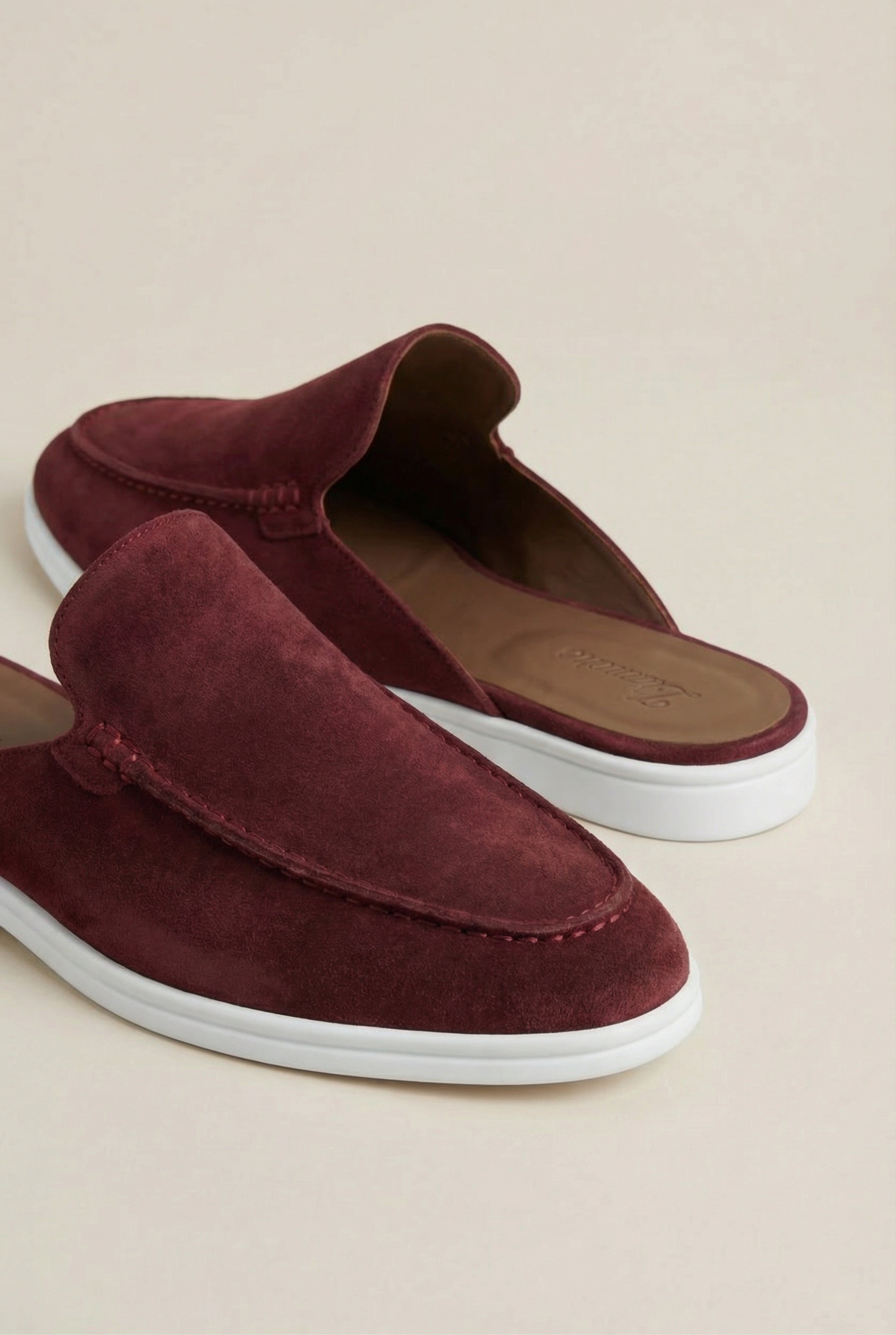 Yacht Suède Mule Burgundy