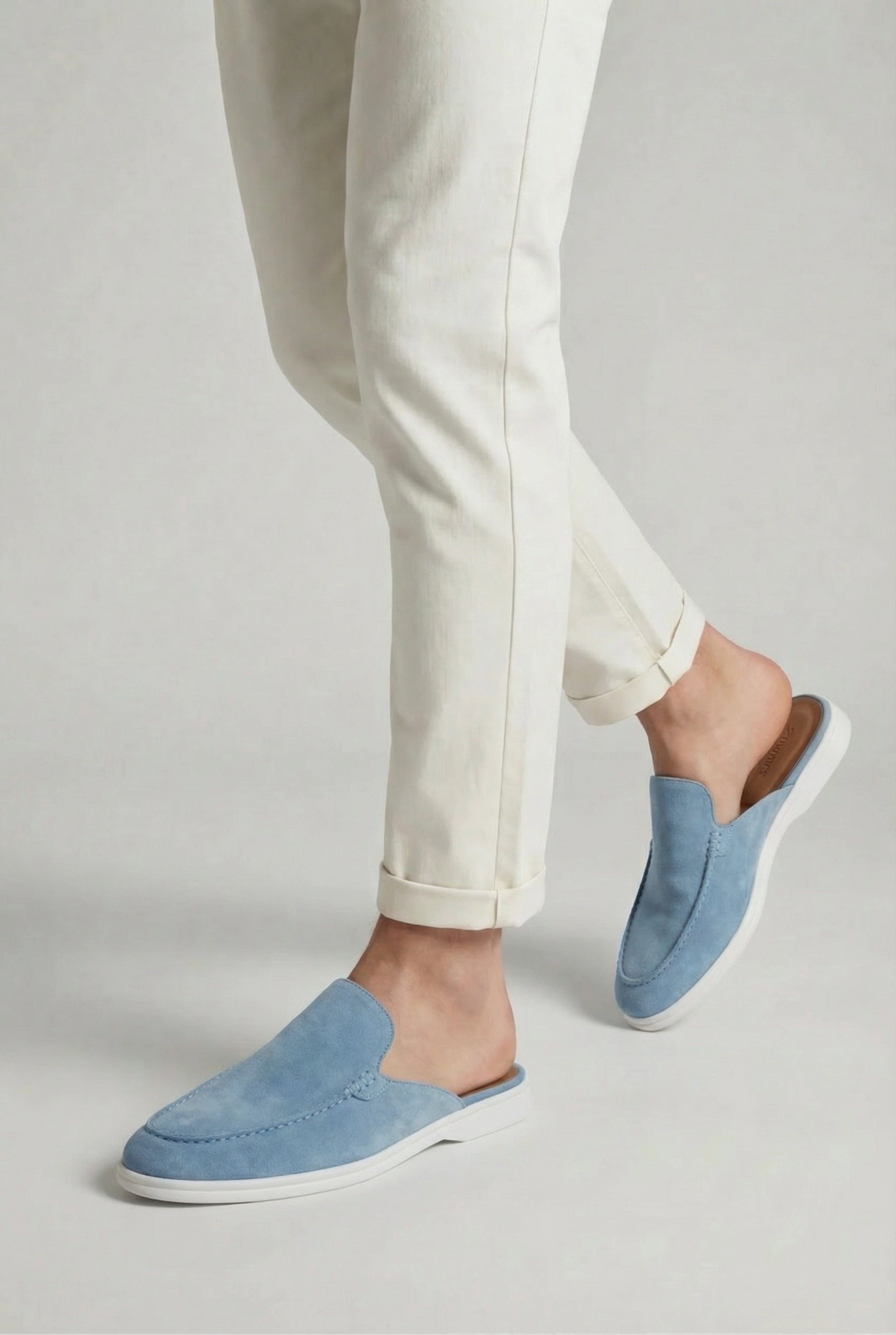Yacht Suède Mule Light Blue